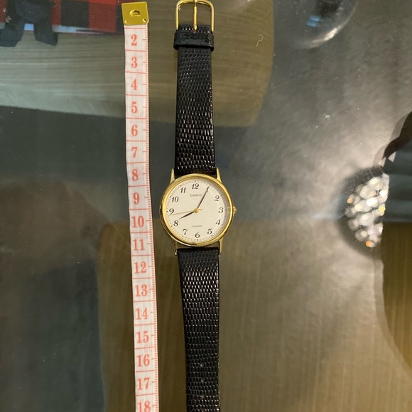 Casio Black leather Strap Watch - Picture 7 of 8